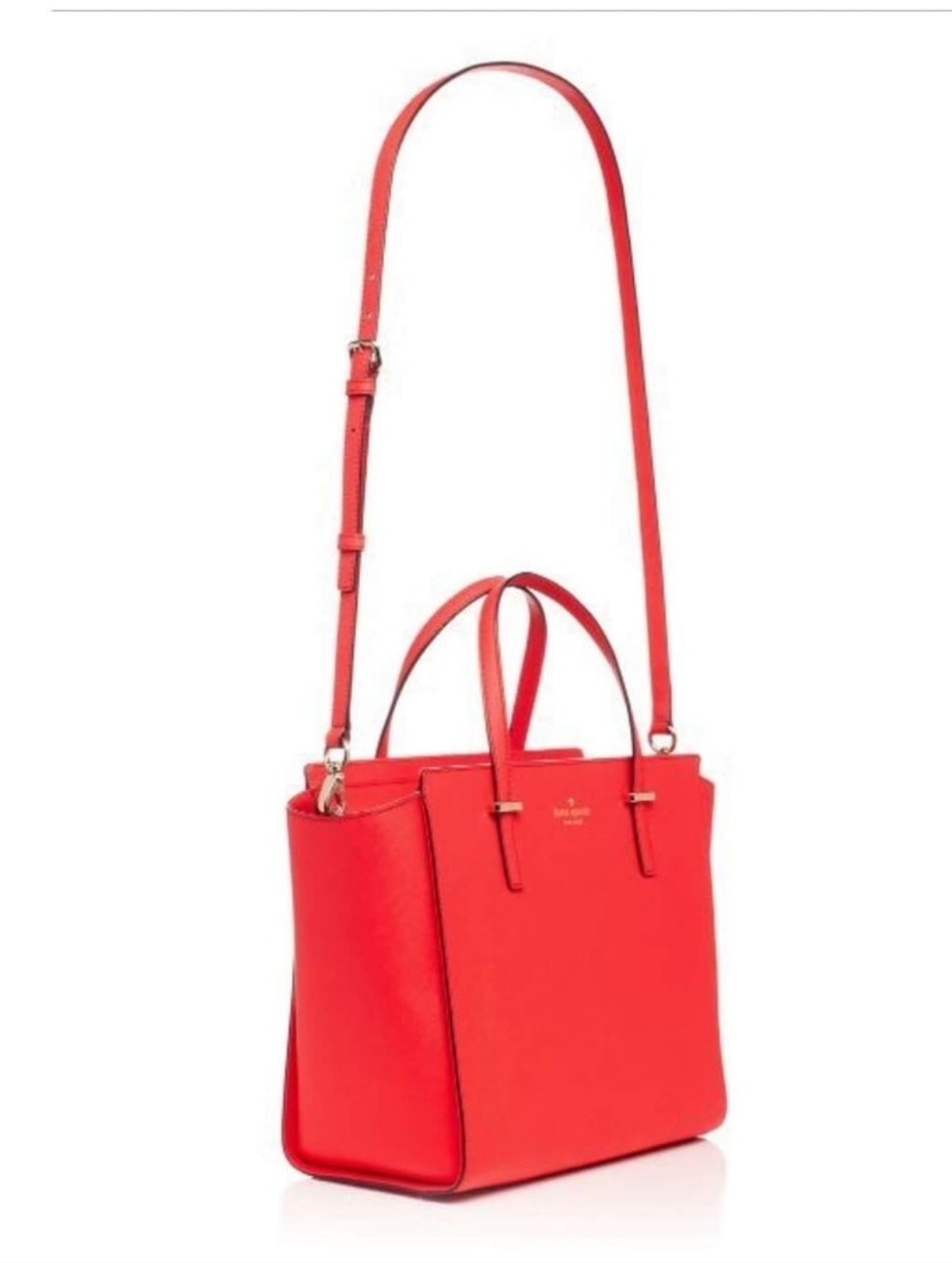 Kate Spade Hayden Cedar Street Red Leather Satchel Purse Bag